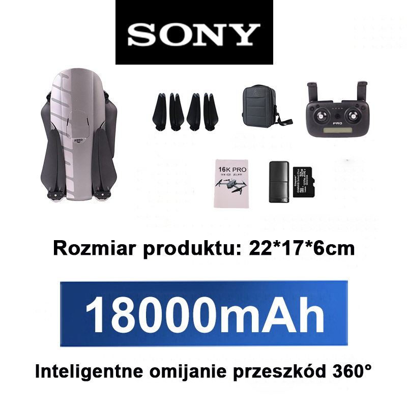(Wersja podstawowa) Oferuje rozdzielczość 4K / zasięg do 13 kilometrów / 8 godzin pracy na baterii / maksymalną wysokość lotu 500 metrów - nie obejmuje automatycznej ochrony przed przeszkodami.
